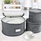 Felt Quilted Storage Containers Plate, Platter, Glass, and Stemware Case